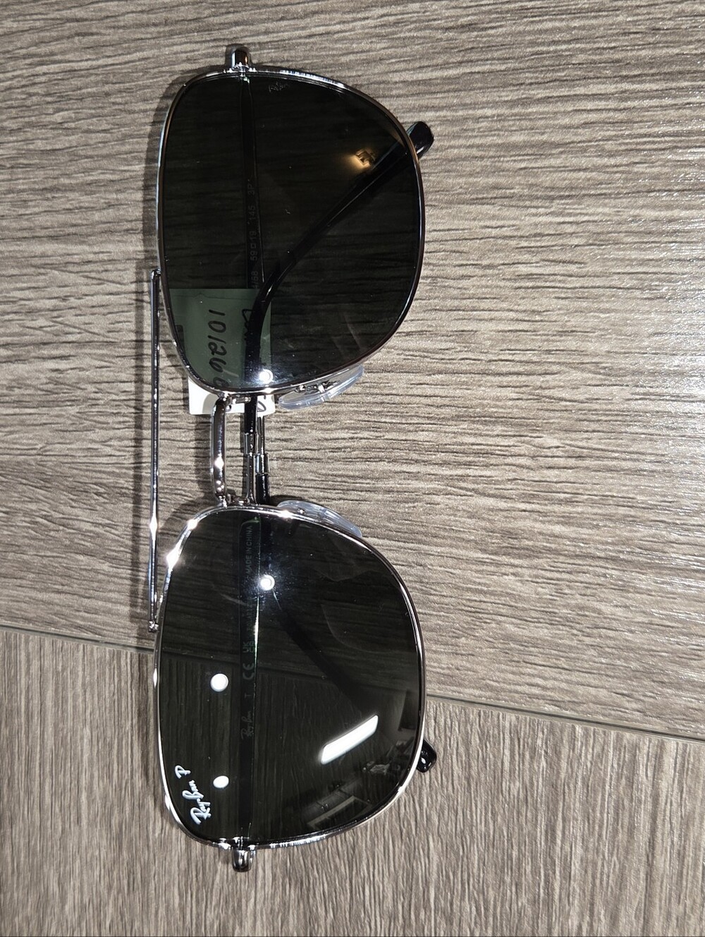 Ray-Ban RB3699 Polarized Sunglasses — Black Silver